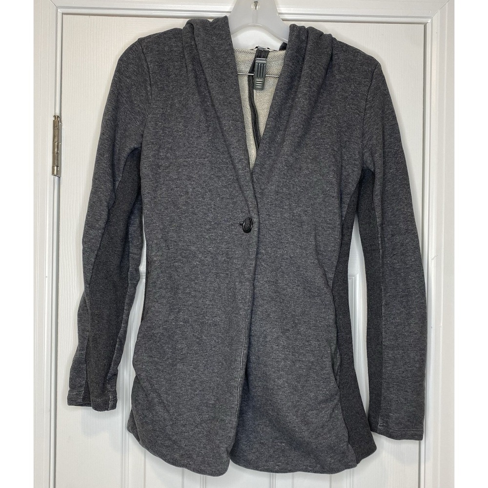 James Perse Women's One Button Cardigan Grey Size‎ 2 Medium